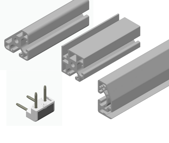 Clamp profiles and accessories