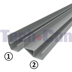 IT 0.0.648.70 - Roller Conveyor St D30 with Flanged Wheel, grey similar to RAL 7042