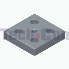 IT 0.0.406.22 - Base Plate 8 80x80, M12, black