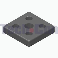 IT 0.0.406.24 - Base Plate 8 80x80, M20, black