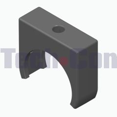 IT 0.0.630.83 - Tube Clamp D30, grey similar to RAL 7042